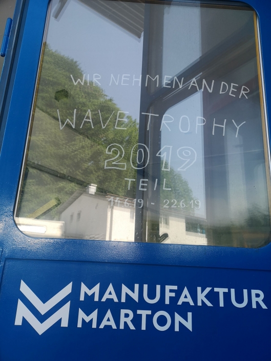 Dinora an der Wave Trophy