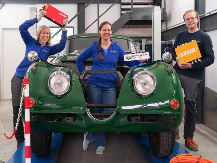 JaguarXK150 Eintreffen der Elektrokomponenten jaguarxk150_elektrokomponenten